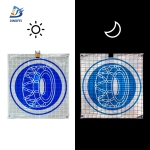 Roll Up Folding Sign - Snow Chains Reflective Tripod Folding Warning Sign